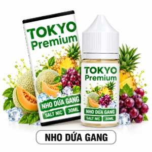 Tinh Dầu Tokyo Premium Hương Nho Dưa Gang 58mg – 30ml Chính Hãng